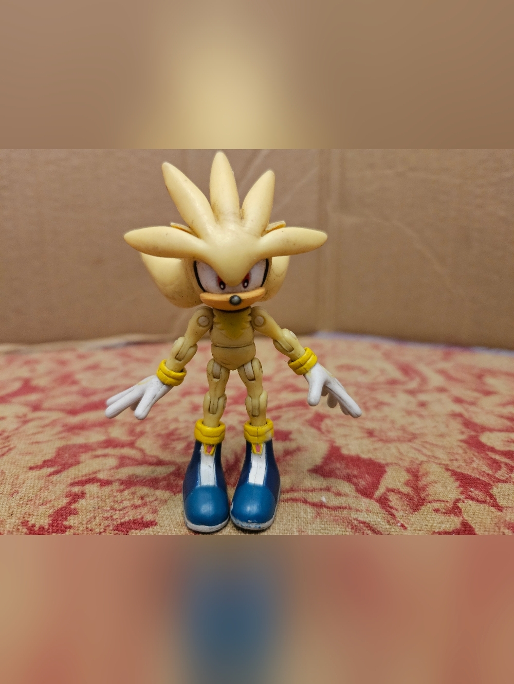 Jazwares Sonic The Hedgehog Super Silver 3” Inch Posable Figure Sega RARE